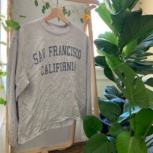 Brandy Melville Crop SAN FRANCISCO Long Sleeve
